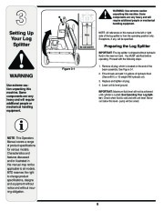 MTD 5DM Series Log Splitter Lawn Mower Owners Manual page 6