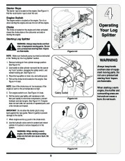 MTD 5DM Series Log Splitter Lawn Mower Owners Manual page 9