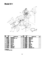 MTD Yard Machines 611 Snow Blower Owners Manual page 25