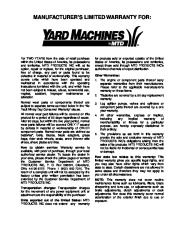 MTD Yard Machines 611 Snow Blower Owners Manual page 28