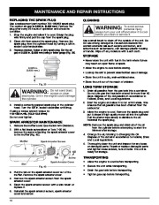 MTD Pro MP425 MP475 4 Cycle Trimmer Owners Manual page 18