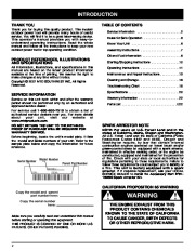 MTD Pro MP425 MP475 4 Cycle Trimmer Owners Manual page 2