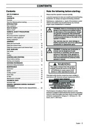 Husqvarna 223L Chainsaw Owners Manual, 2005,2006,2007,2008,2009,2010,2011 page 3