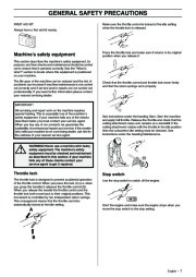 Husqvarna 223L Chainsaw Owners Manual, 2005,2006,2007,2008,2009,2010,2011 page 7