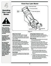 MTD 460 Series 21 Inch Self Propelled Rotary Lawn Mower Owners Manual page 8