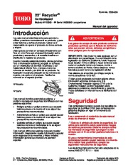 Toro 20009 Toro 22-inch Recycler Lawnmower Manual del Propietario, 2007 page 1