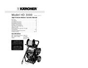 Kärcher HD 3000 DH Q C Gasoline Power High Pressure Washer Owners Manual page 1