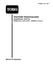 Toro 51583 Super Blower Vac Manual de Instruções, 1995 page 1