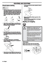 Husqvarna 232R 235R 235FR Chainsaw Owners Manual, 2008,2009,2010 page 22