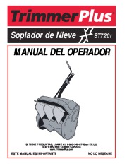MTD Trimmer Plus ST720R Snow Blower Owners Manual page 25