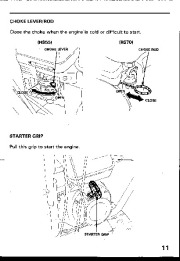 Honda HS55 HS70 Snow Blower Owners Manual page 12