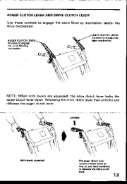 Honda HS55 HS70 Snow Blower Owners Manual page 14