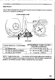 Honda HS55 HS70 Snow Blower Owners Manual page 16