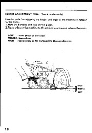 Honda HS55 HS70 Snow Blower Owners Manual page 17