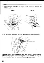 Honda HS55 HS70 Snow Blower Owners Manual page 21