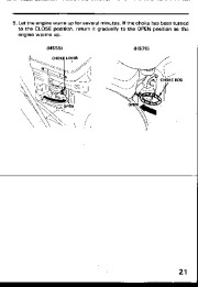 Honda HS55 HS70 Snow Blower Owners Manual page 22