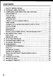 Honda HS55 HS70 Snow Blower Owners Manual page 3