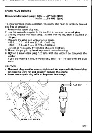 Honda HS55 HS70 Snow Blower Owners Manual page 30