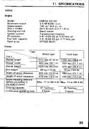 Honda HS55 HS70 Snow Blower Owners Manual page 36