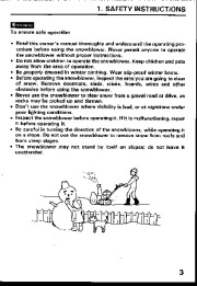Honda HS55 HS70 Snow Blower Owners Manual page 4