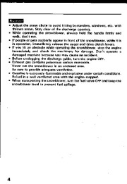 Honda HS55 HS70 Snow Blower Owners Manual page 5
