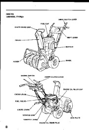 Honda HS55 HS70 Snow Blower Owners Manual page 9
