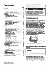 Toro 20046 Toro Super Recycler Mower, SR-21OSK Manual del Propietario, 2001 page 2
