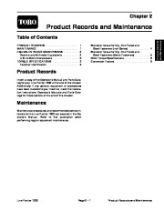 Toro 05144SL Rev A Service Manual Line Painter 1200 Preface Publication page 9