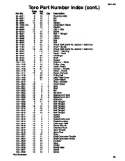 Toro 20044 Super Recycler Mower, SR-21OS Parts Catalog, 1999 page 23