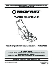 MTD V560 Self Propelled Rotary Lawn Mower Owners Manual page 25