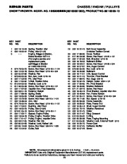 Husqvarna 10530SBEB Snow Blower Owners Manual, 2006 page 29