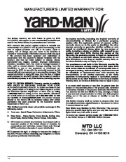 MTD Yard Man 769-03412 Electric Snow Blower Owners Manual page 14
