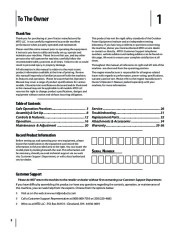 MTD 600 Lawn Tractor Mower Owners Manual page 2