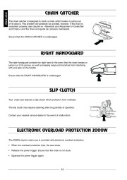 Husqvarna 315 320 Electric Chainsaw Owners Manual page 13