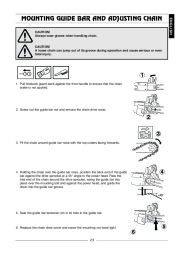 Husqvarna 315 320 Electric Chainsaw Owners Manual page 14