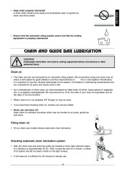 Husqvarna 315 320 Electric Chainsaw Owners Manual page 16