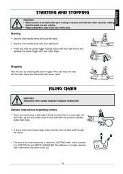 Husqvarna 315 320 Electric Chainsaw Owners Manual page 18