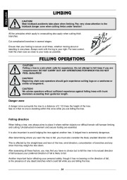 Husqvarna 315 320 Electric Chainsaw Owners Manual page 21