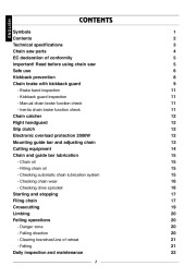 Husqvarna 315 320 Electric Chainsaw Owners Manual page 3