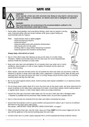 Husqvarna 315 320 Electric Chainsaw Owners Manual page 7