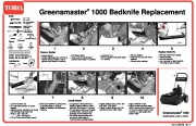 Toro Tools Greensmaster 1000 Bedknife Replacement Owners Manual page 1