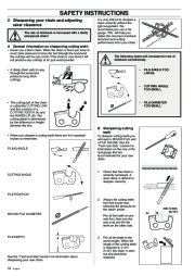 Husqvarna 340 345 350 Chainsaw Owners Manual, 1995,1996,1997,1998,1999,2000,2001 page 12