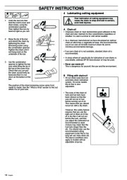 Husqvarna 340 345 350 Chainsaw Owners Manual, 1995,1996,1997,1998,1999,2000,2001 page 14