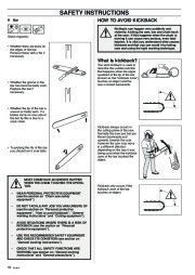 Husqvarna 340 345 350 Chainsaw Owners Manual, 1995,1996,1997,1998,1999,2000,2001 page 16