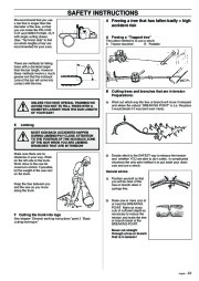 Husqvarna 340 345 350 Chainsaw Owners Manual, 1995,1996,1997,1998,1999,2000,2001 page 23