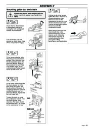 Husqvarna 340 345 350 Chainsaw Owners Manual, 1995,1996,1997,1998,1999,2000,2001 page 25