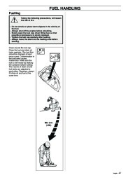 Husqvarna 340 345 350 Chainsaw Owners Manual, 1995,1996,1997,1998,1999,2000,2001 page 27