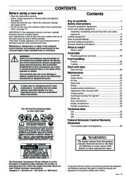 Husqvarna 340 345 350 Chainsaw Owners Manual, 1995,1996,1997,1998,1999,2000,2001 page 3