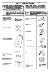 Husqvarna 340 345 350 Chainsaw Owners Manual, 1995,1996,1997,1998,1999,2000,2001 page 4