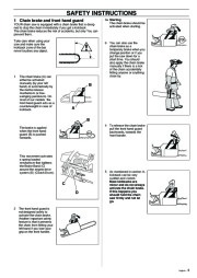 Husqvarna 340 345 350 Chainsaw Owners Manual, 1995,1996,1997,1998,1999,2000,2001 page 5